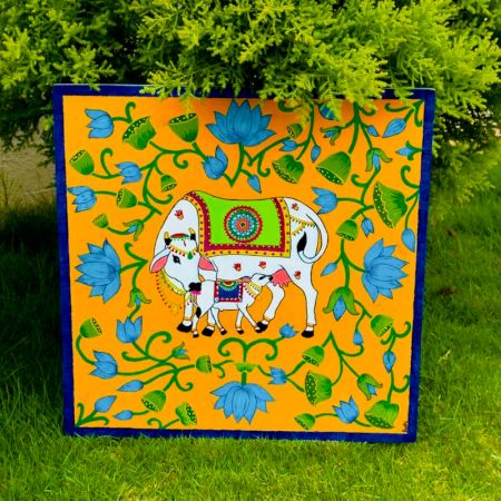 Handpainted Pichwai Cow Wall Decor
